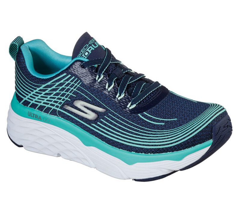Skechers Dam Marinblå Snörskor - Max Cushioning Elite - Sverige (ZLSQC-2716)